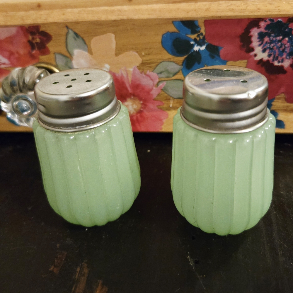 Hearth & Hand Jade Green Salt and Pepper Shakers
